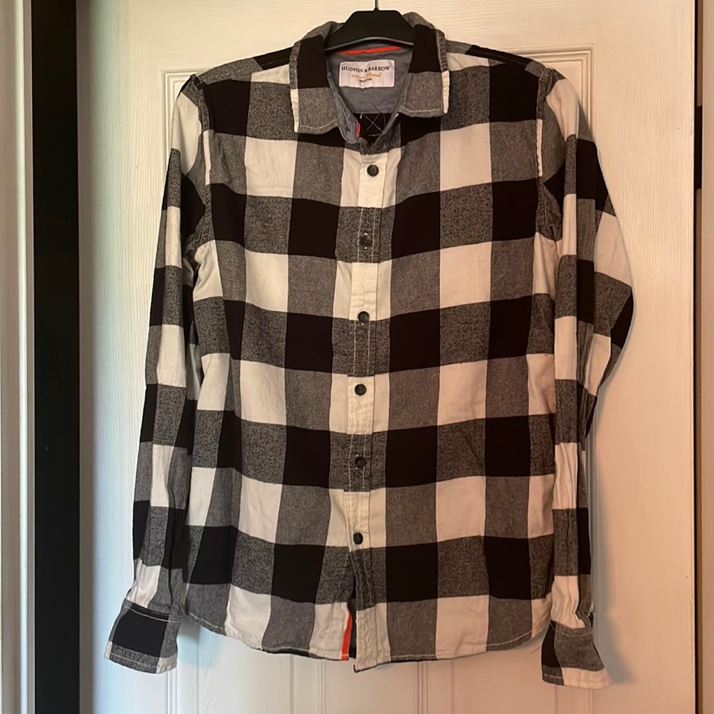 Hudson & Barrow Buffalo Plaid Flannel Shirt